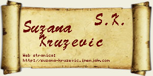 Suzana Kružević vizit kartica